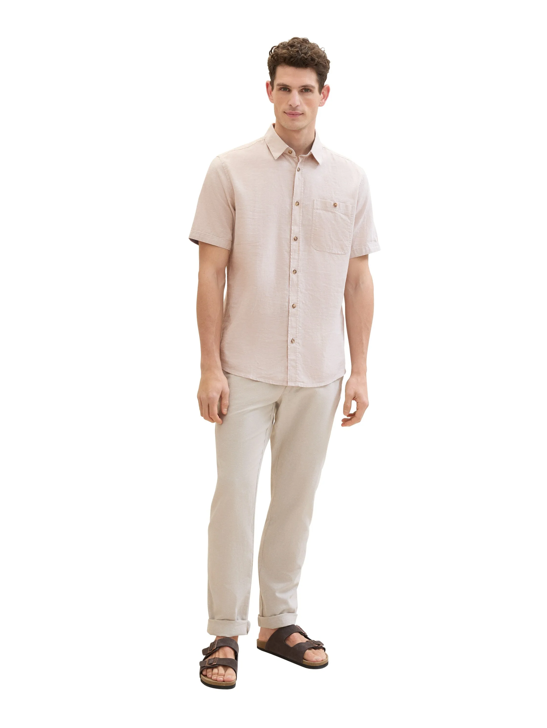 REGULAR COTTON LINEN CHINO