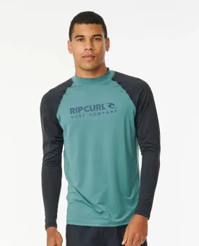 Ripcurl Shock UPF Long Sleeve Rashie - Blue Stone