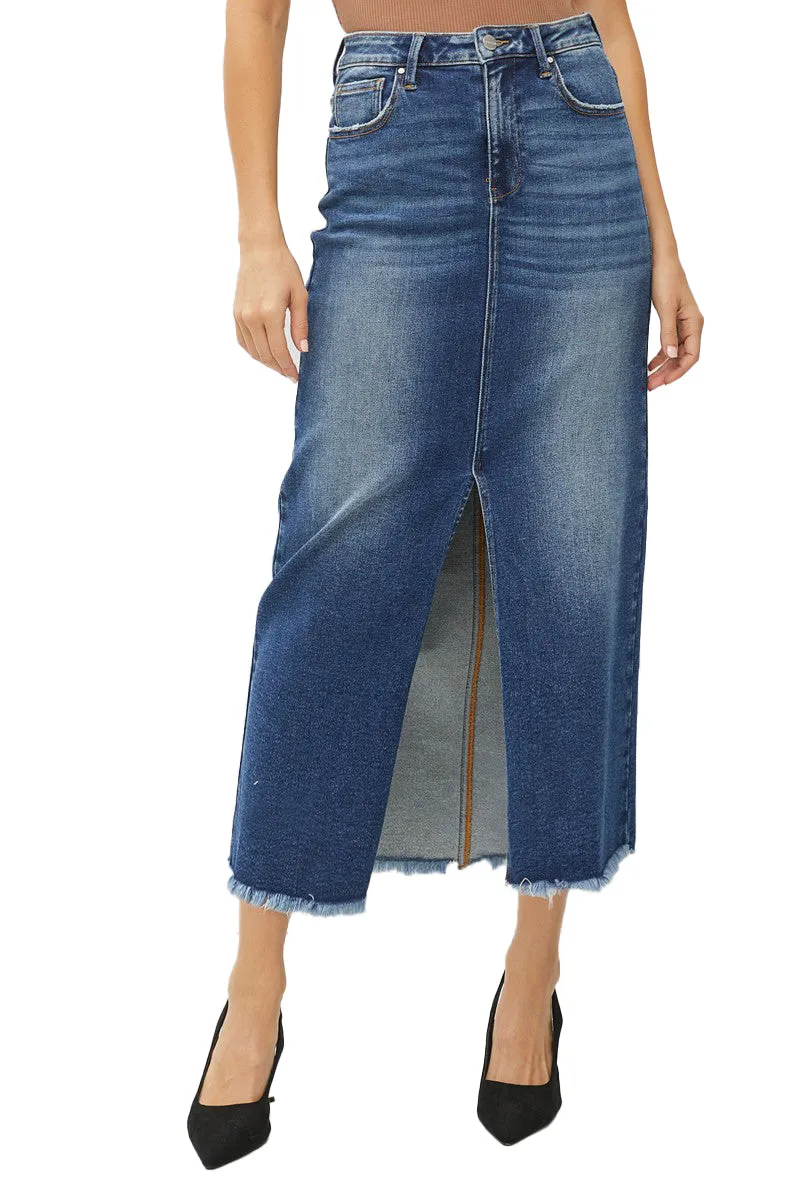 Risen Jeans - Front Slit Long Skirt - RDS6196