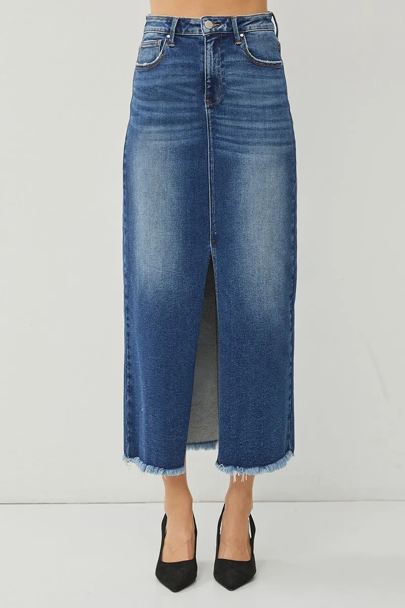 Risen Jeans - Front Slit Long Skirt - RDS6196