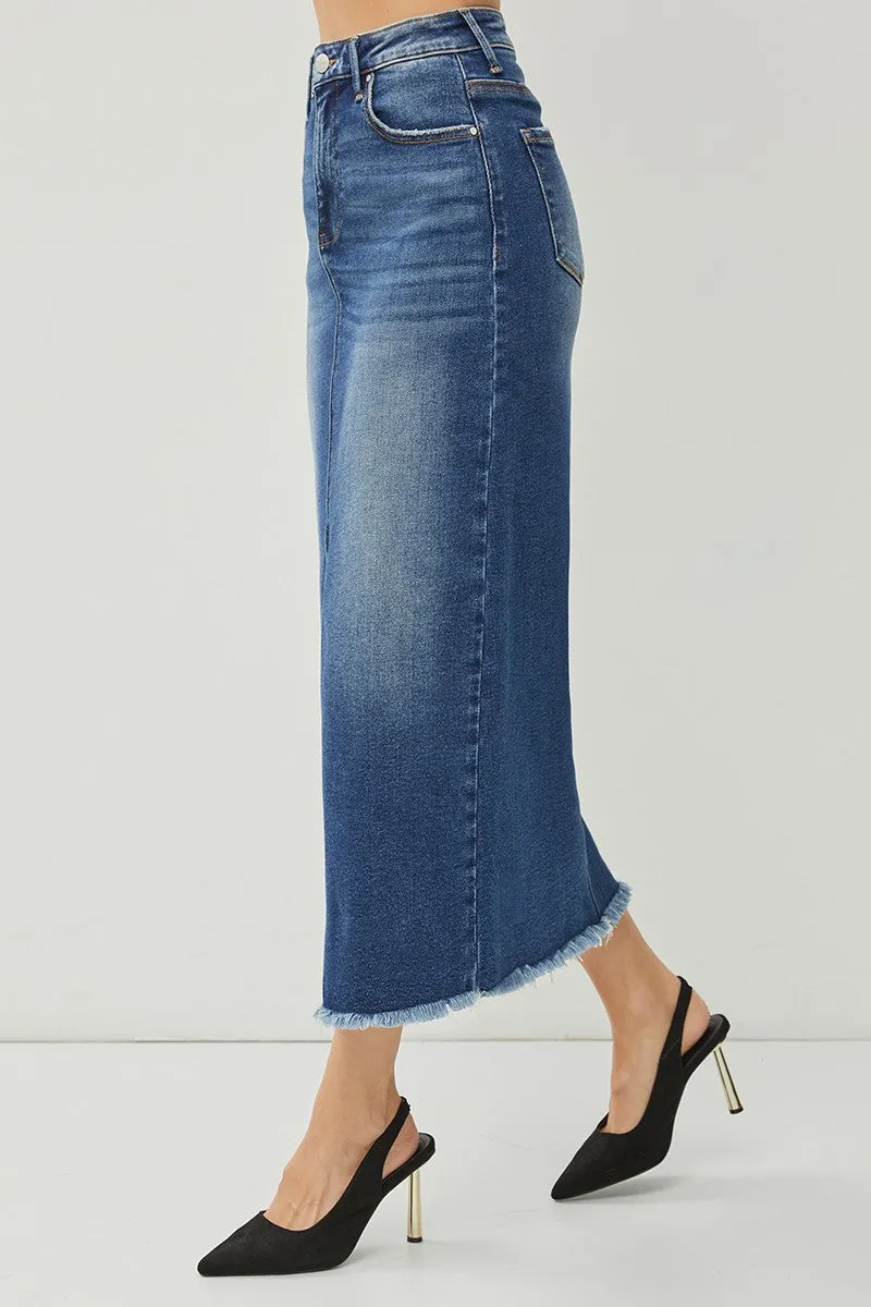 Risen Jeans - Front Slit Long Skirt - RDS6196