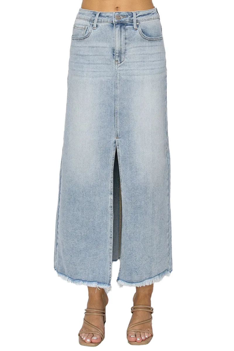 Risen Jeans - Front Slit Long Skirt - RDS6196