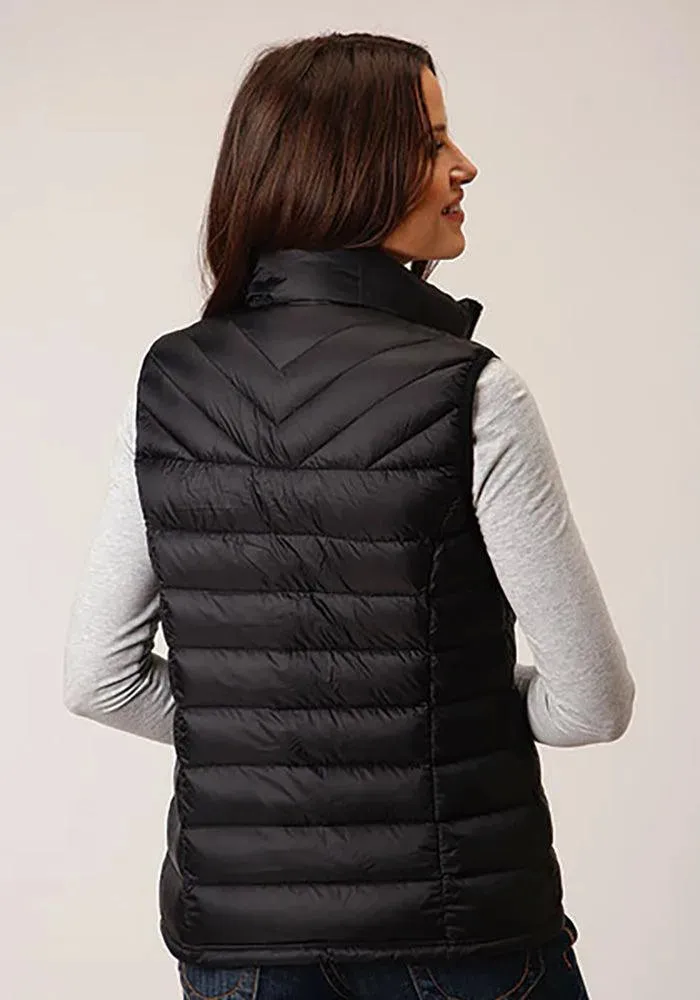 Roper Horizontal Quilted Down Vest (Black) - Women's Vest