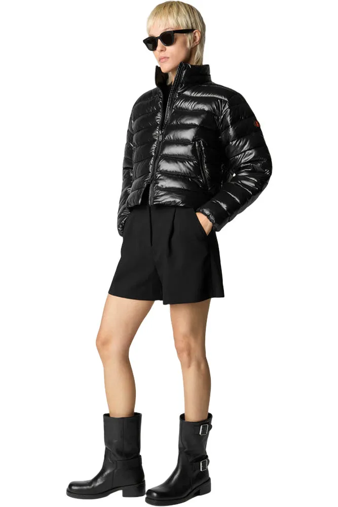 Save The Duck Myra Puffer Jacket in Black