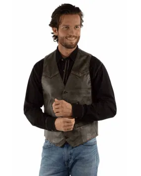 Scully Men's Brown Leather Western Vest 2061 312