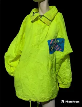 Secondhand/ Vintage Yellow  Ski Anorak Windbreaker   #W24   Includes AUS Postage