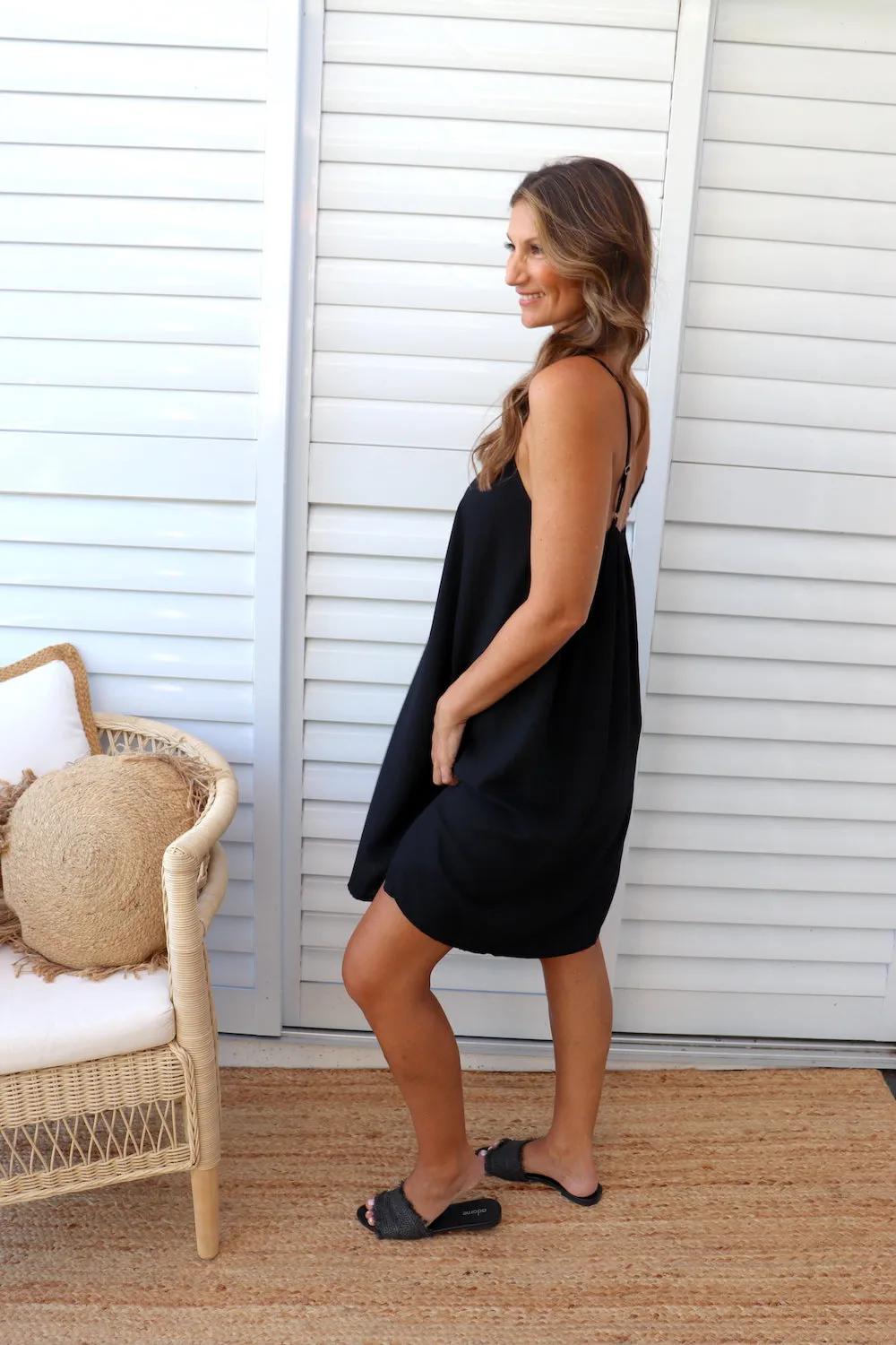 Short Black Slip Dress