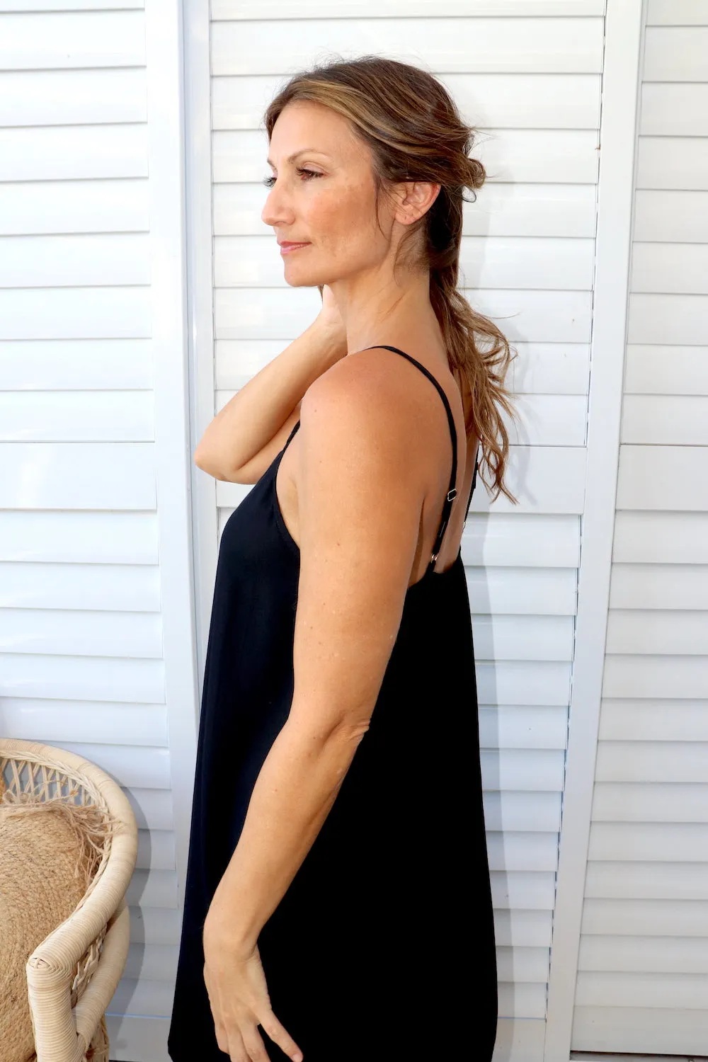 Short Black Slip Dress