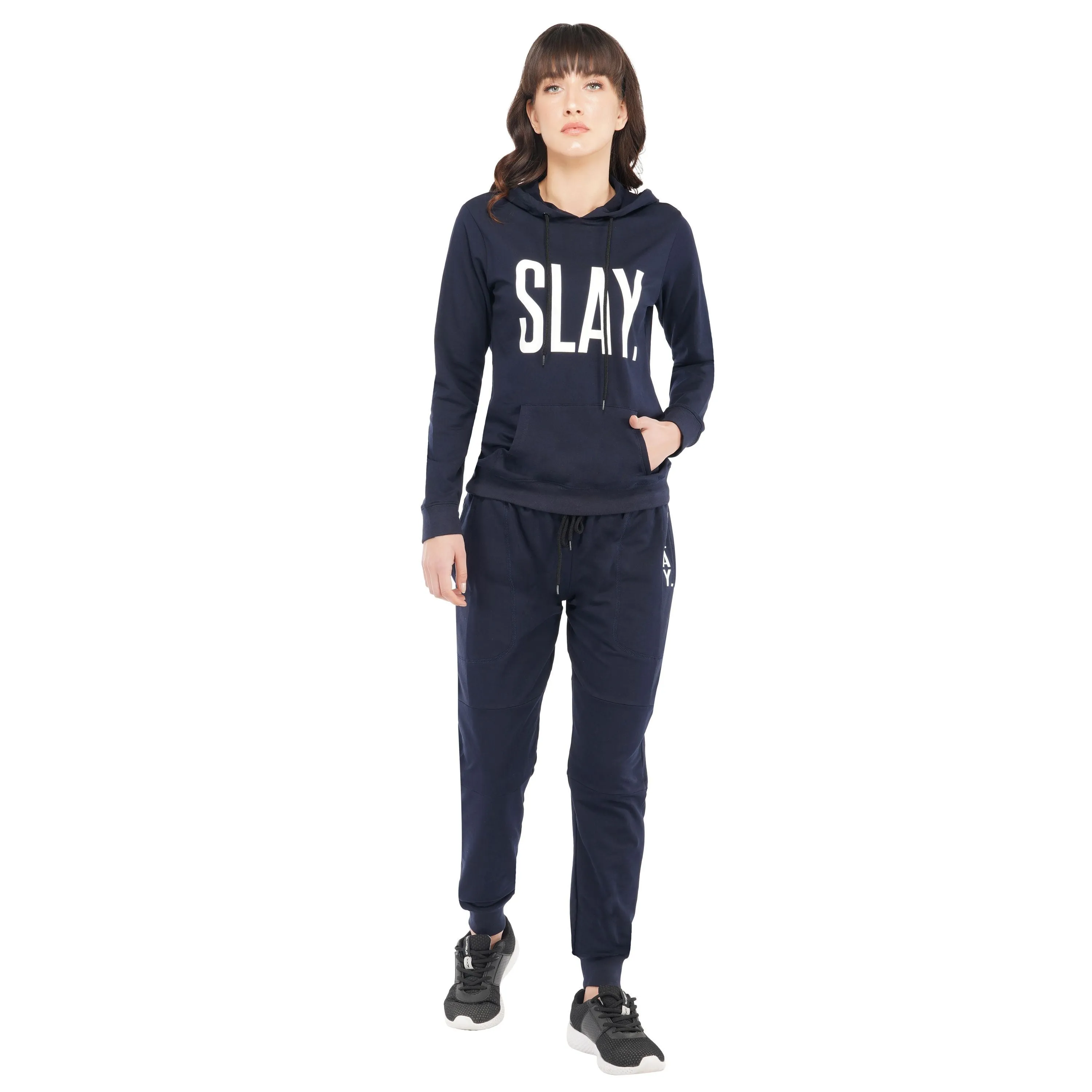 SLAY. Women's Navy Blue Joggers