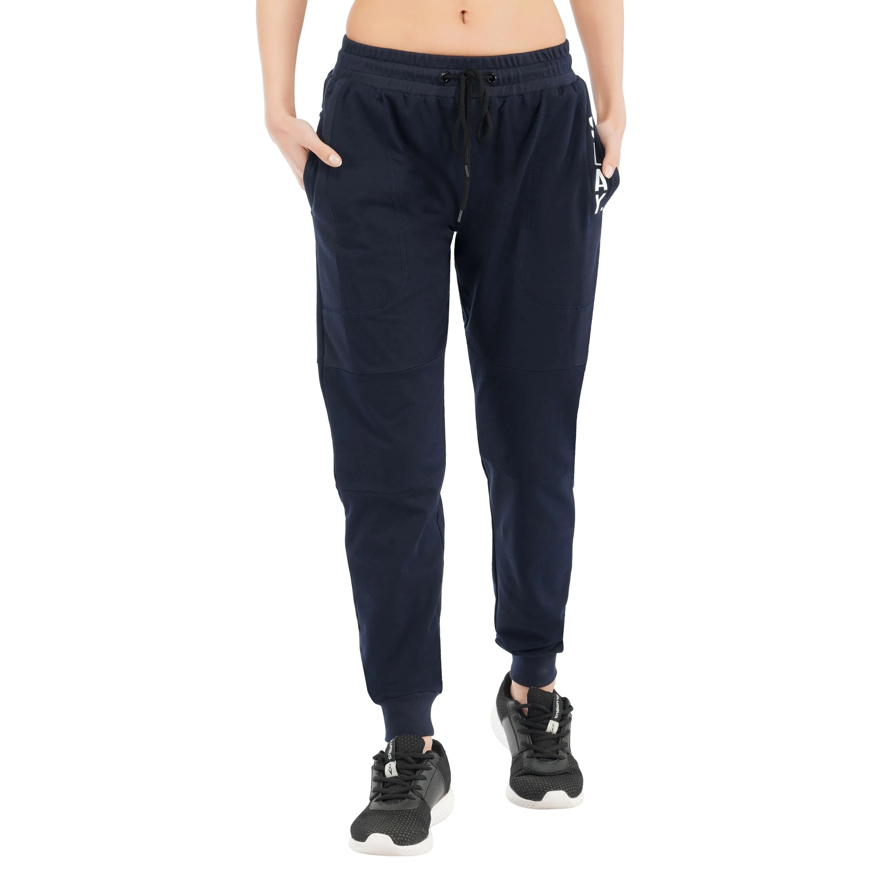 SLAY. Women's Navy Blue Joggers