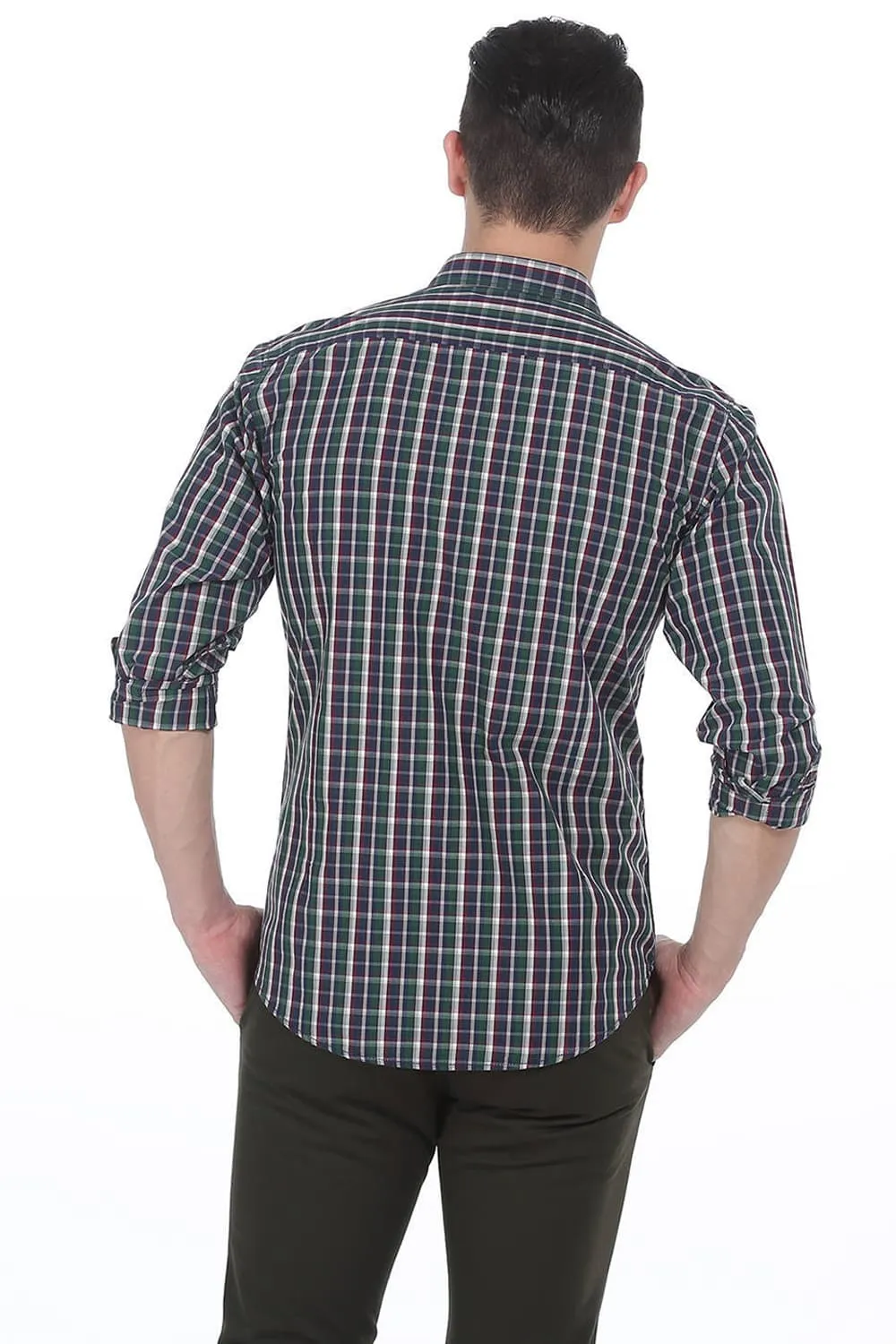 Slim Fit Checks Shirt