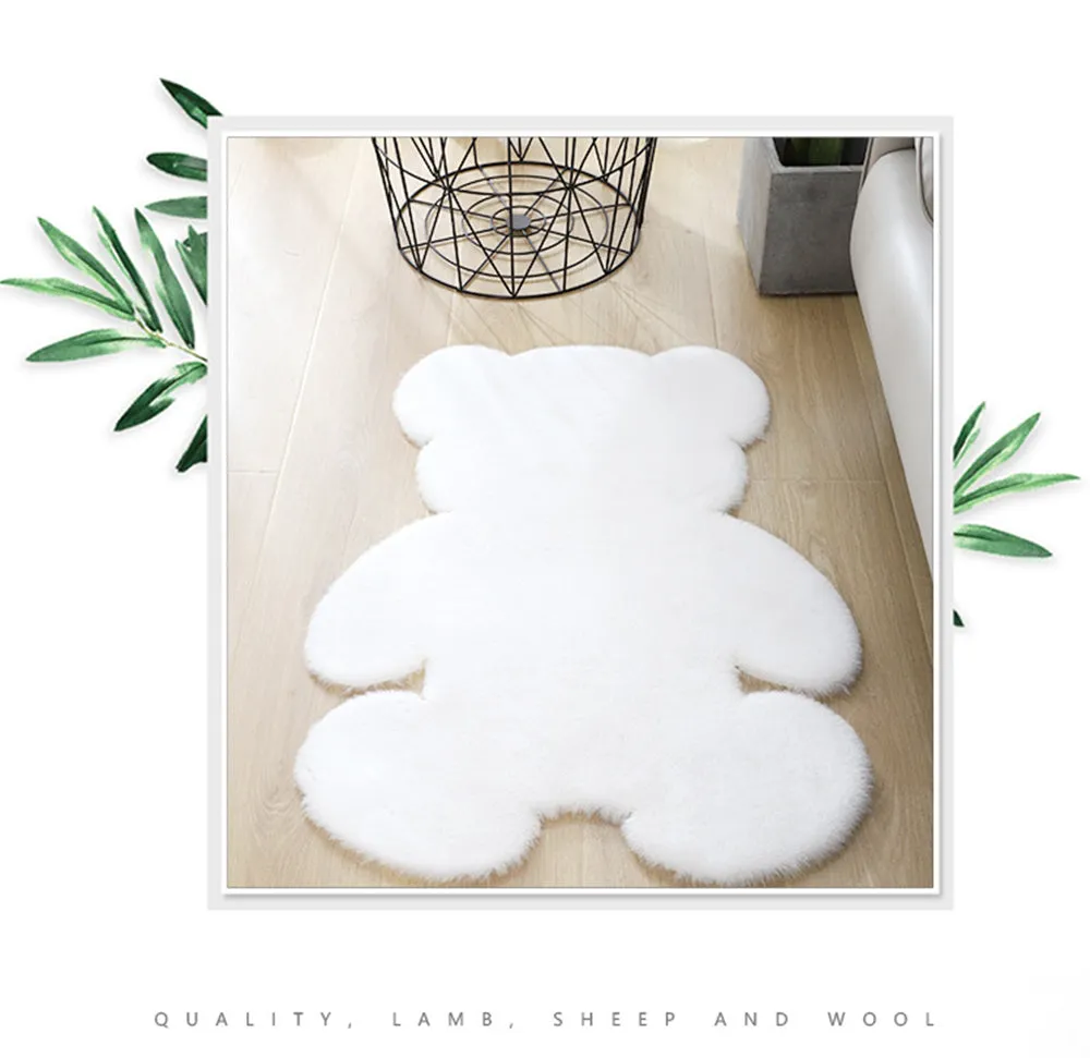 Soft Plush Bear Carpet- Bear Rugs with soft Silk