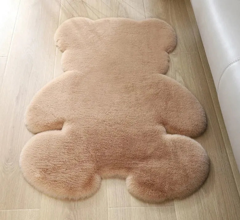 Soft Plush Bear Carpet- Bear Rugs with soft Silk