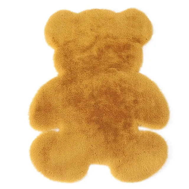 Soft Plush Bear Carpet- Bear Rugs with soft Silk