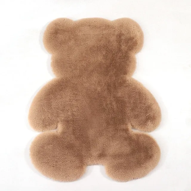 Soft Plush Bear Carpet- Bear Rugs with soft Silk