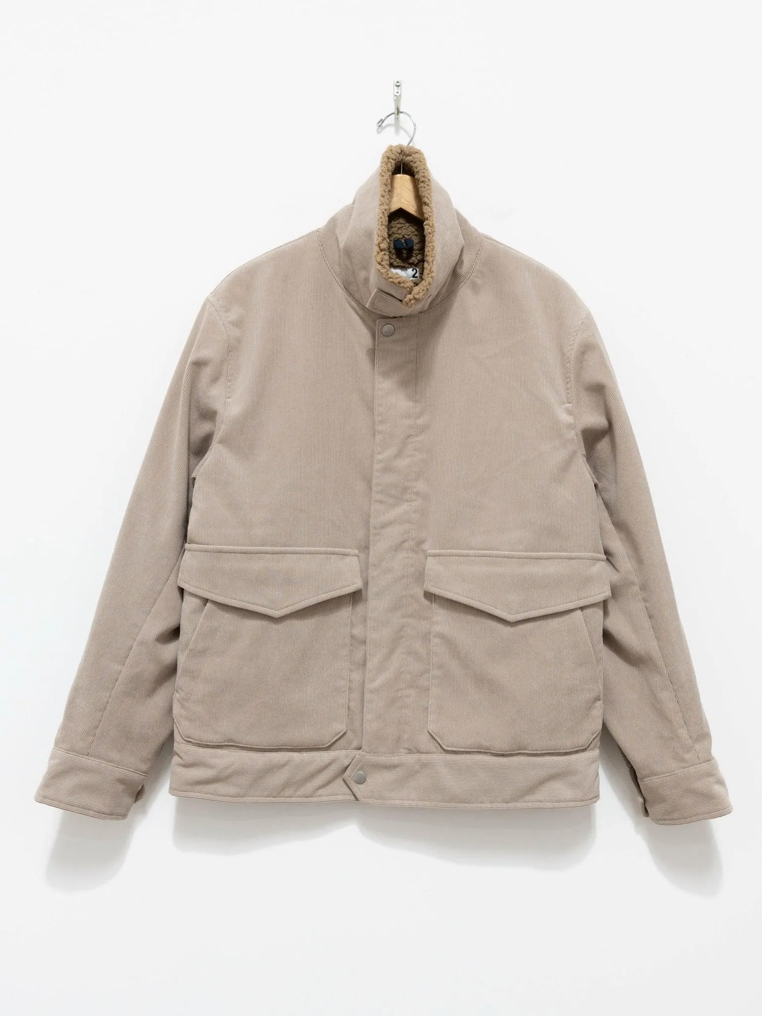 SOLOTEX Poly Stretch Corduroy Bomber Jacket - Graige