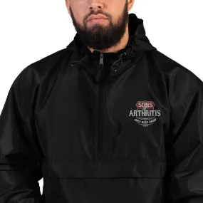 Sons of Arthritis KEEP ON RIDIN" Embroidered Champion Packable wind & rain Jacket