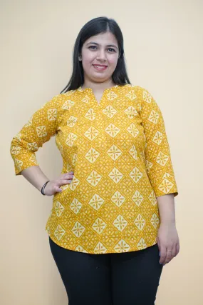 Sunny Day Block Printed Cotton Kurta