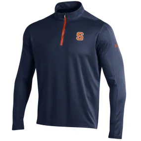 Syracuse Orange Under Armour Navy Golf Loose 1/4 Zip LS Pullover