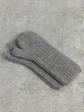 The Cashmere Wrist Warmers - Cobble Grey