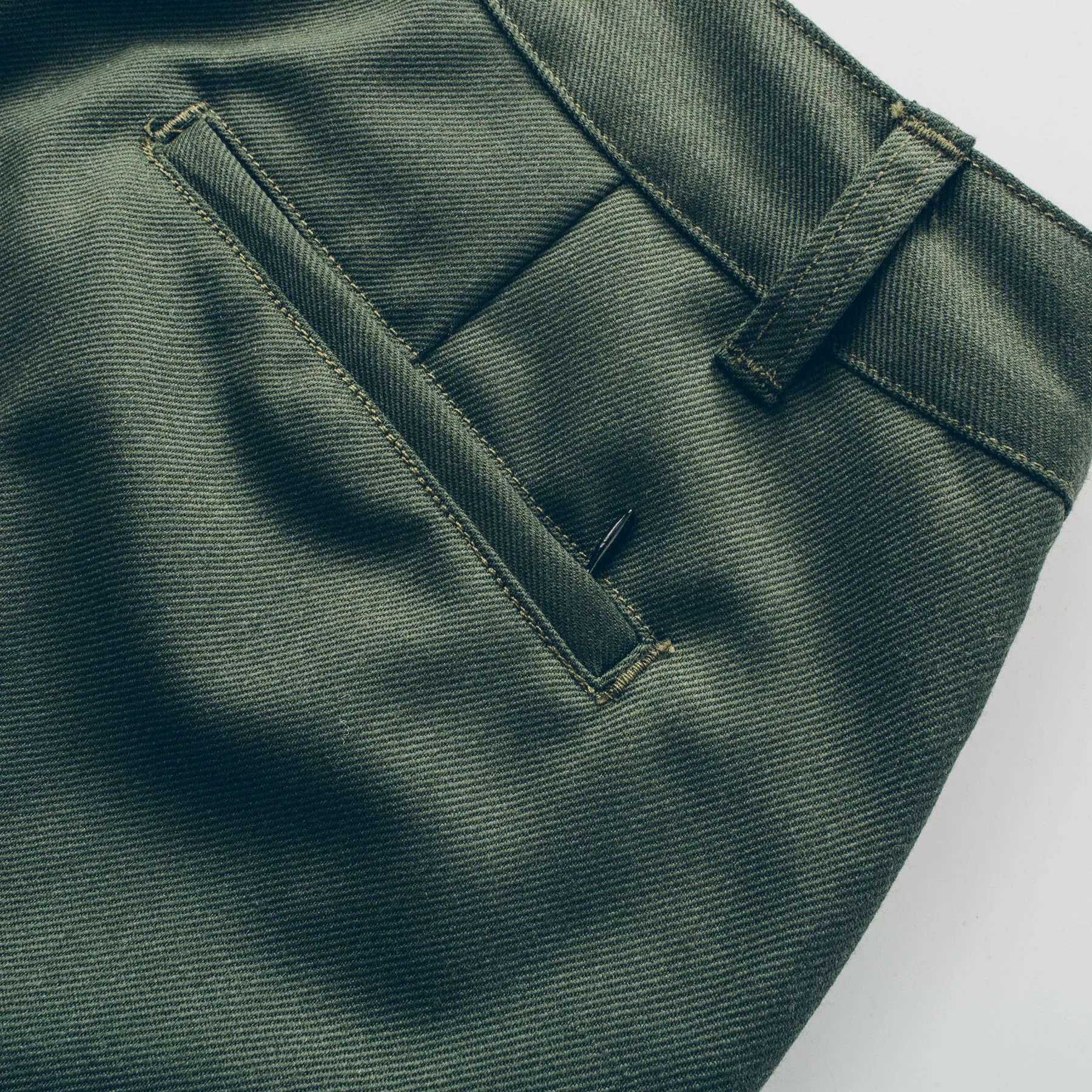 The Civic Chino in Olive Merino 4S