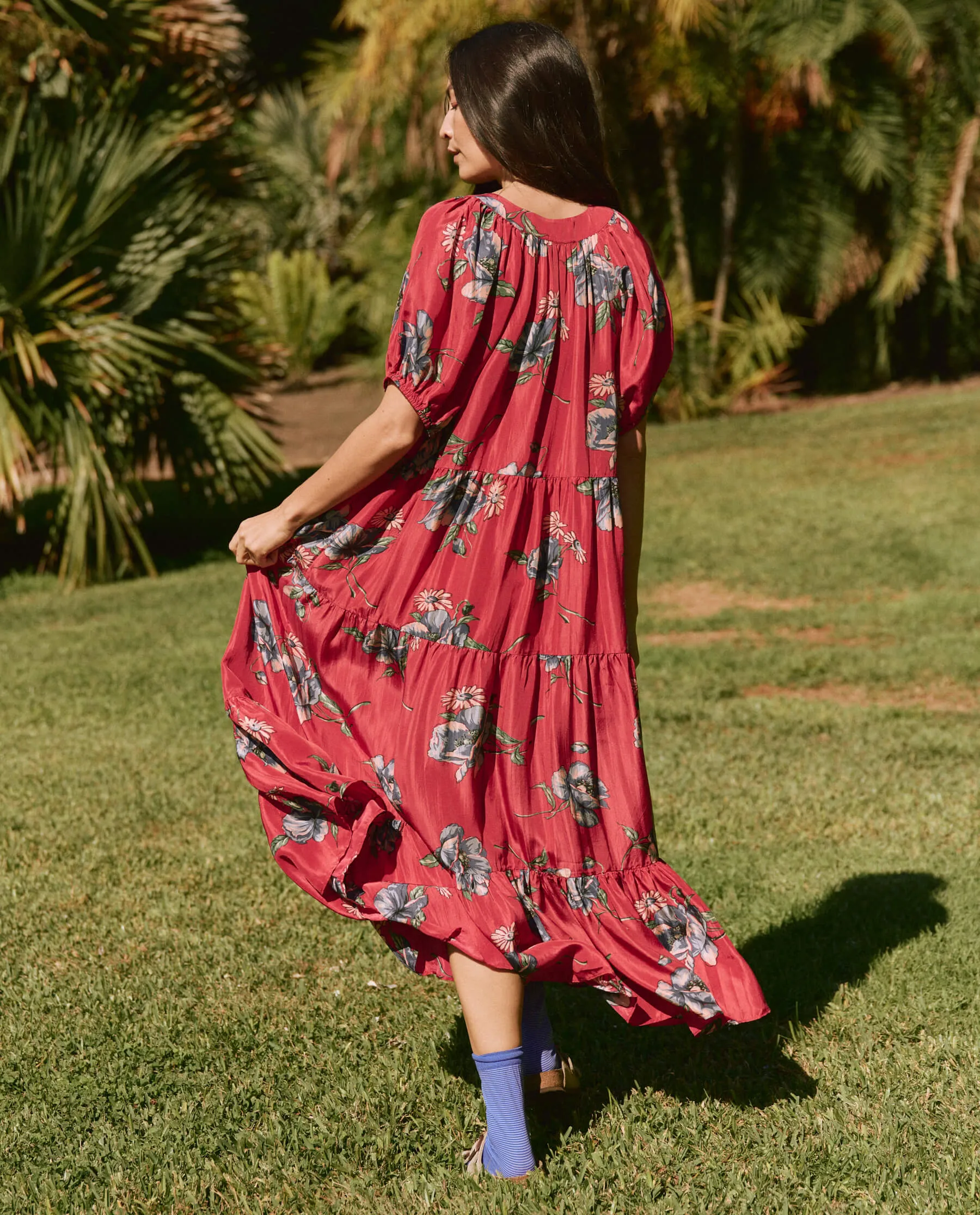 The Great - The Afternoon Dress in Silk Garden Pasture Floral