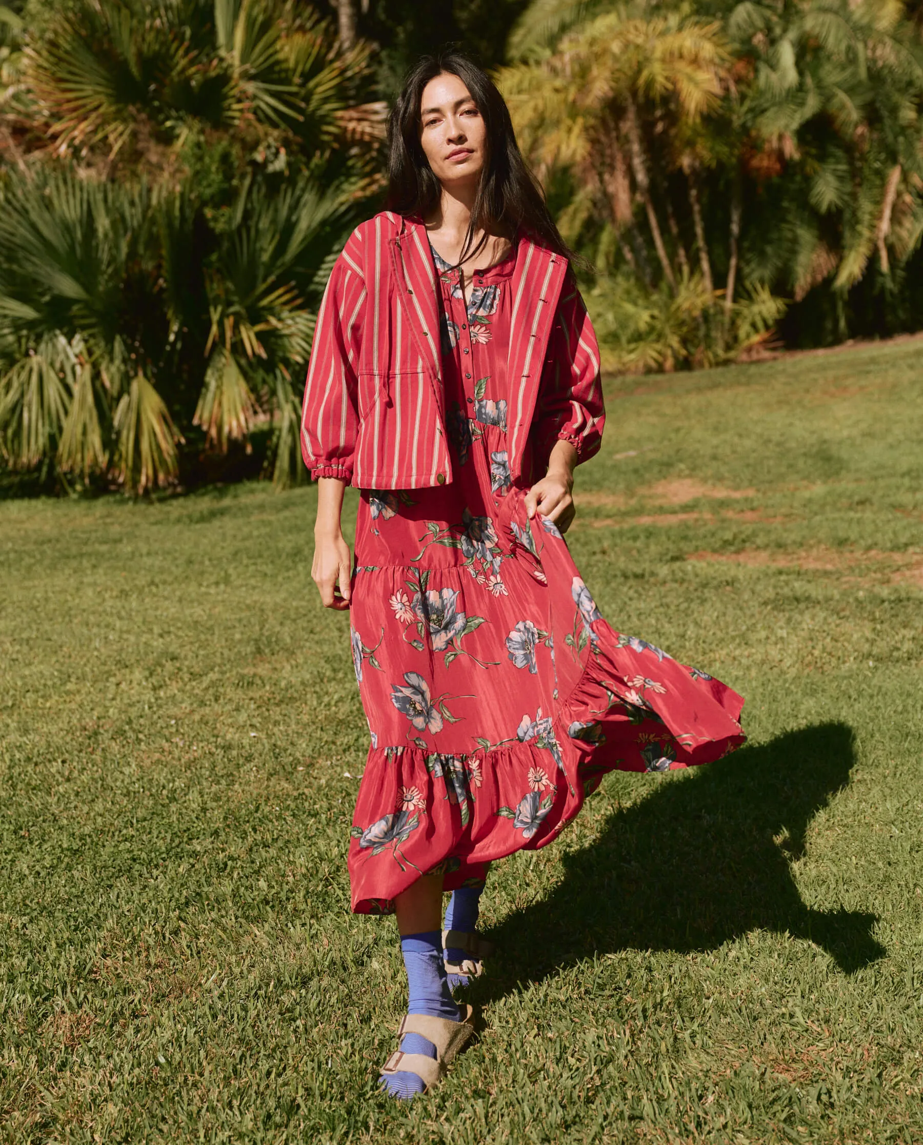 The Great - The Afternoon Dress in Silk Garden Pasture Floral