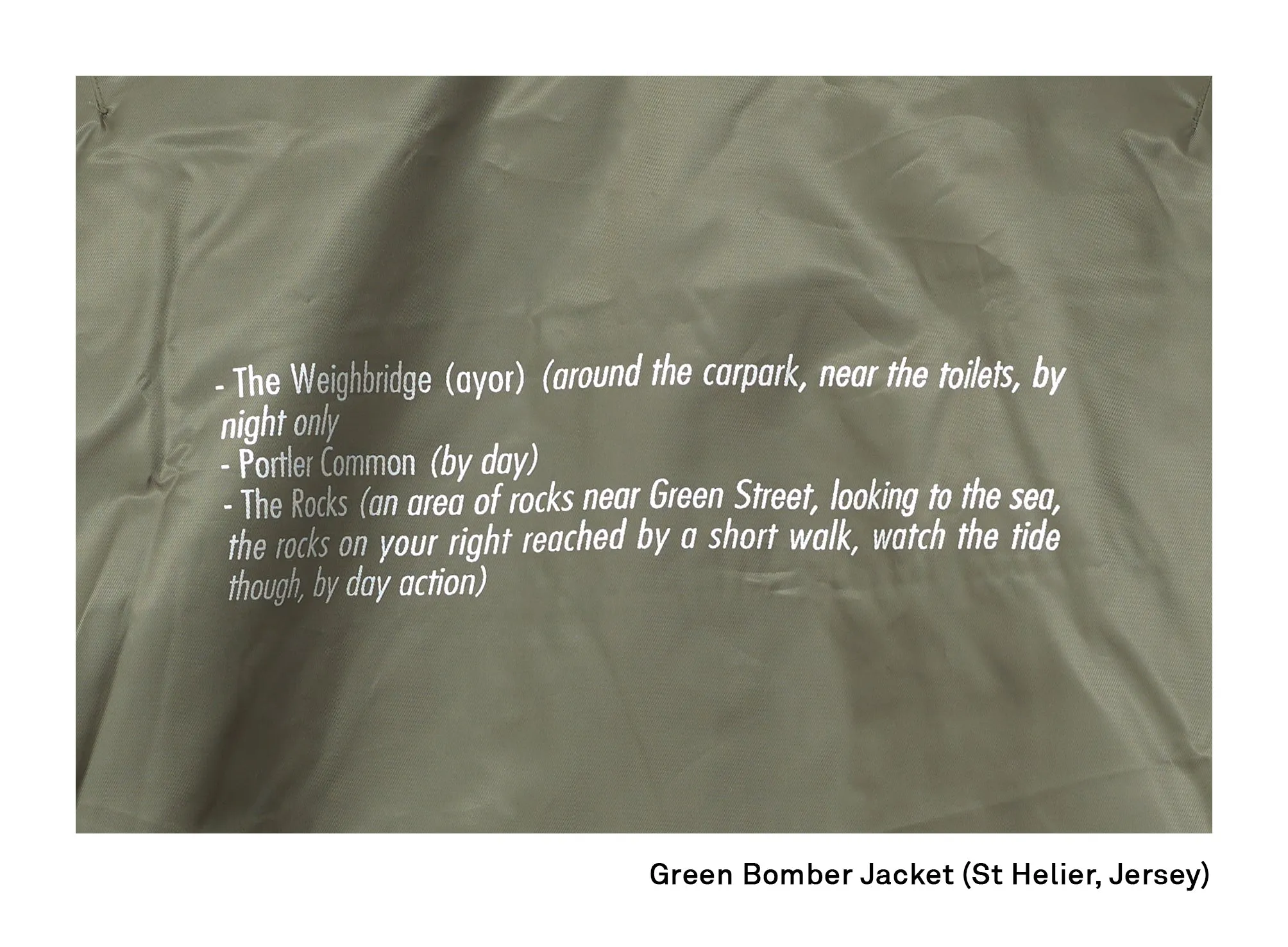 Tom Burr | Green Bomber Jacket (2019)