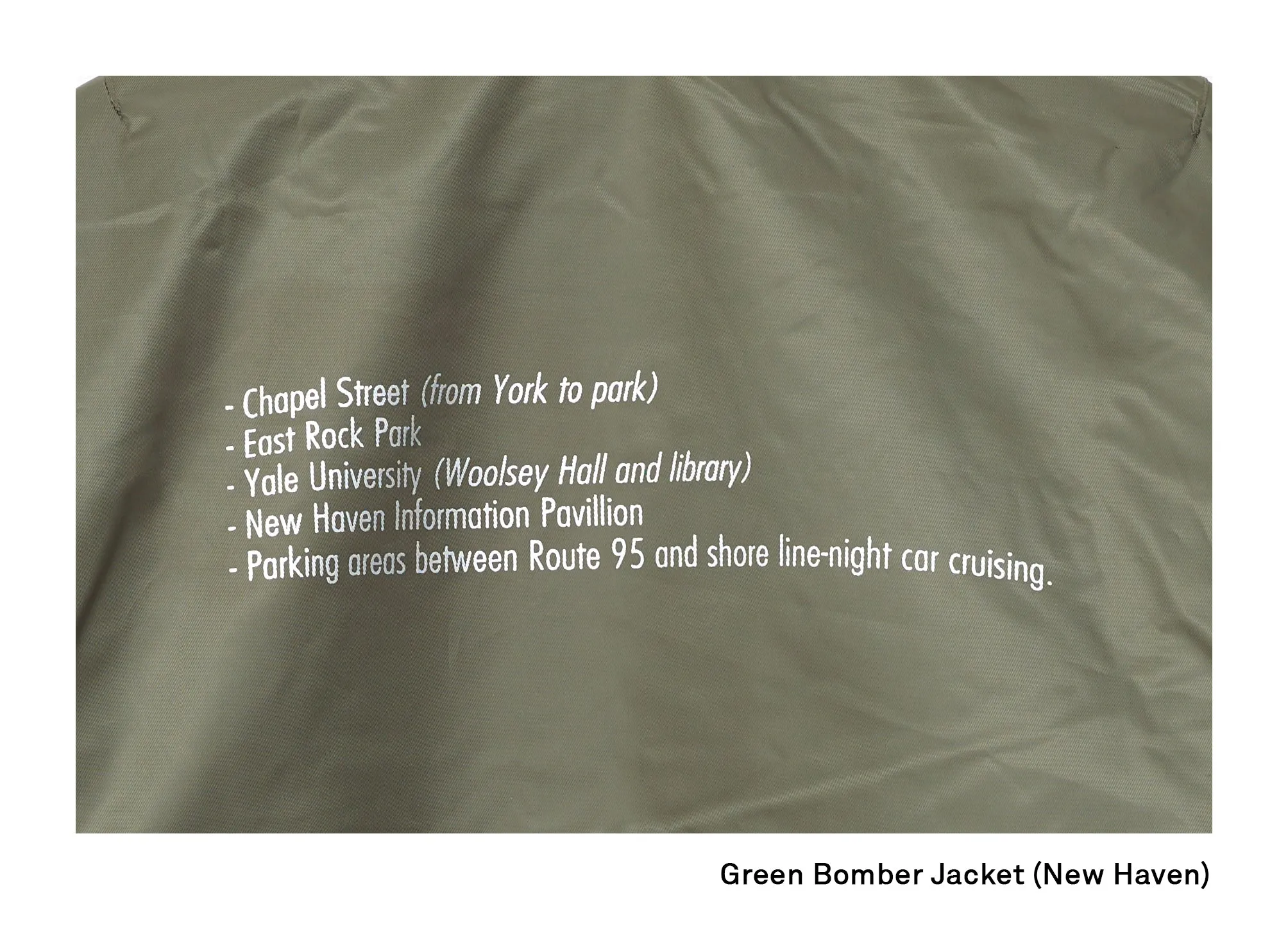 Tom Burr | Green Bomber Jacket (2019)