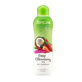 TropiClean Deep Cleaning Berry & Coconut Shampoo 20oz