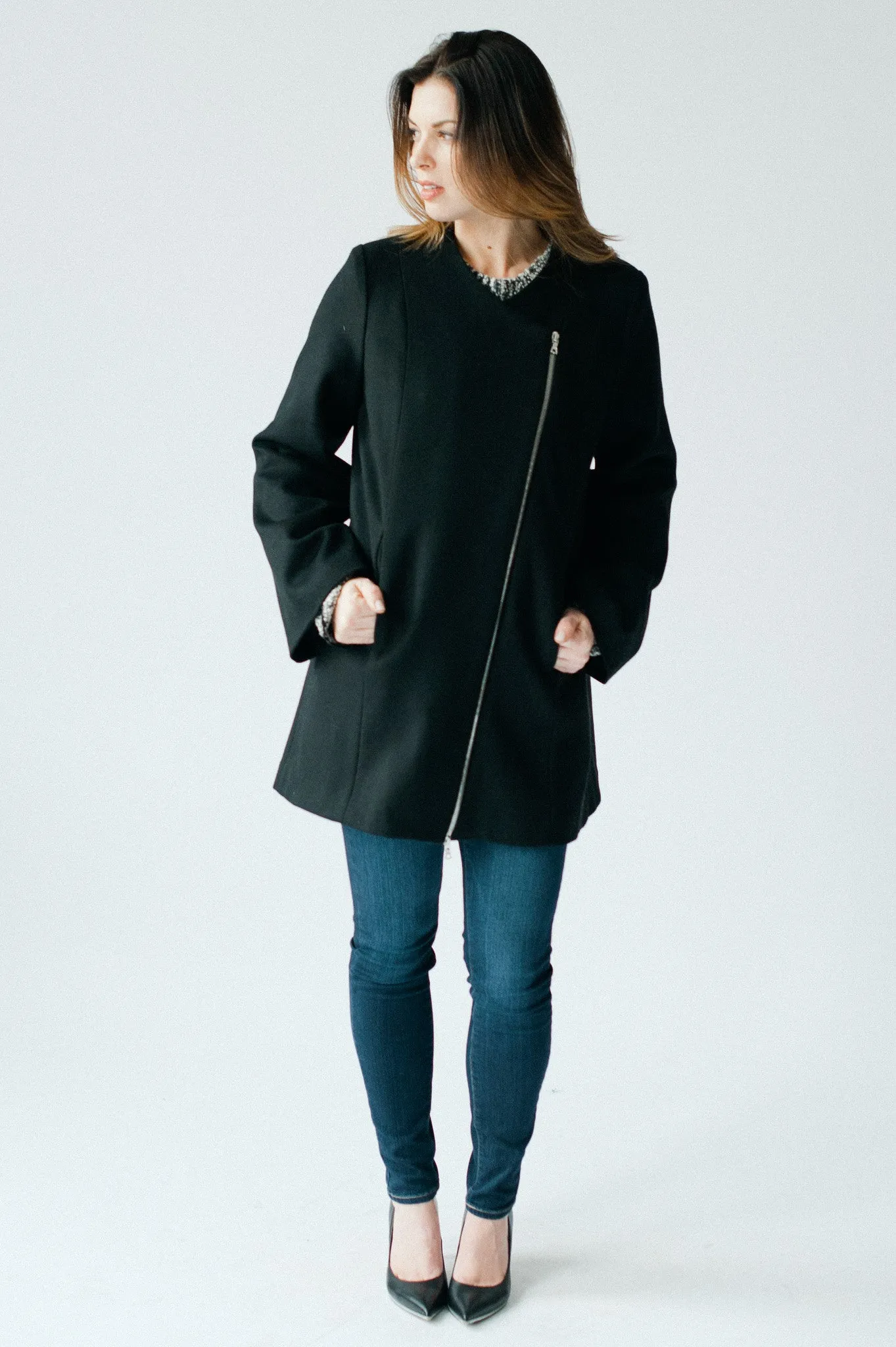 Tuileries Cape Coat - Black