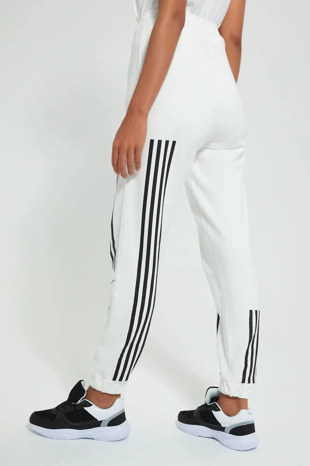 White Stripe Active Jogger