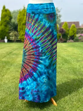 WILD CHILD AZURA BLUE LONG TIE DYE SKIRT SIZE REG / XL