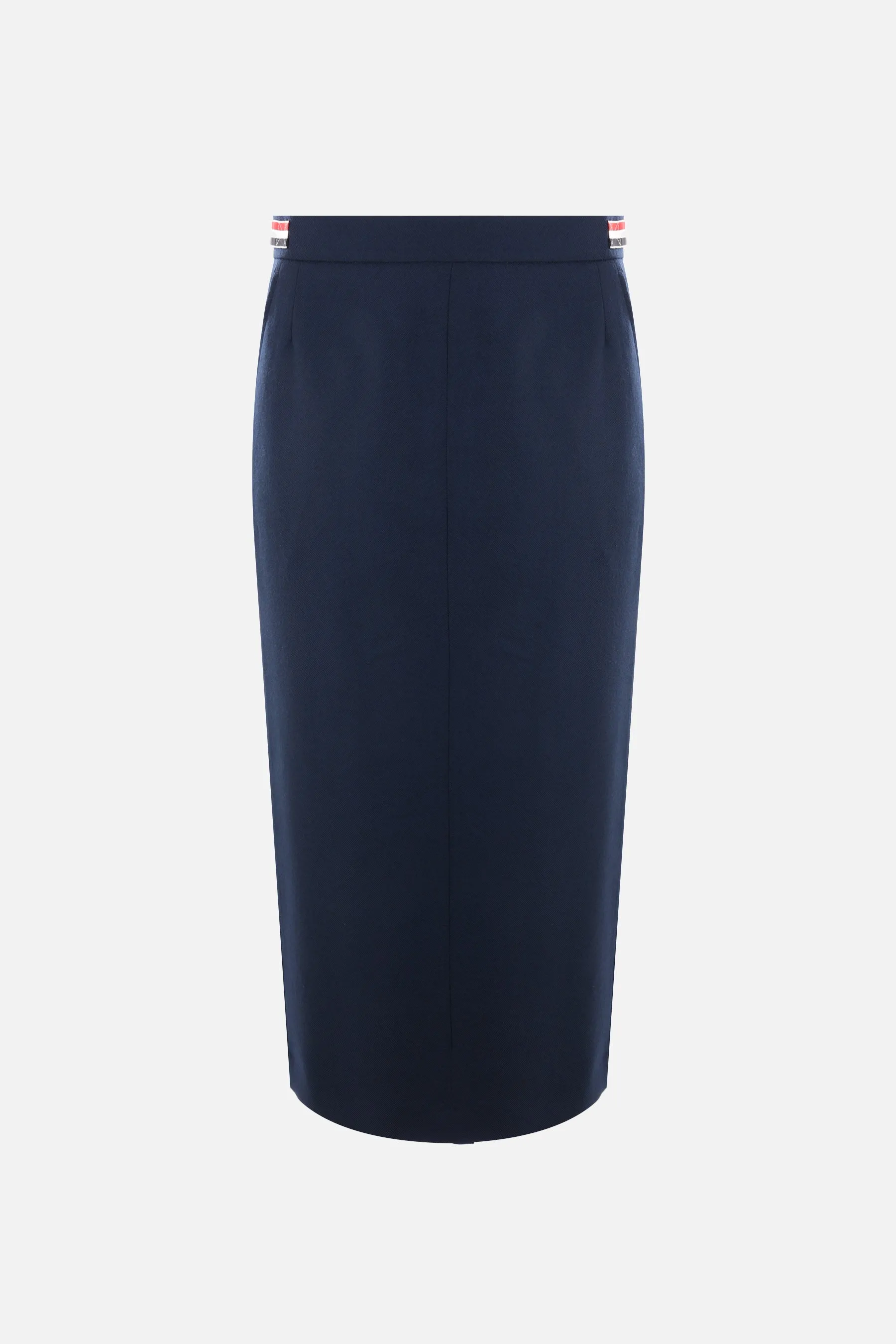 wool twill pencil skirt