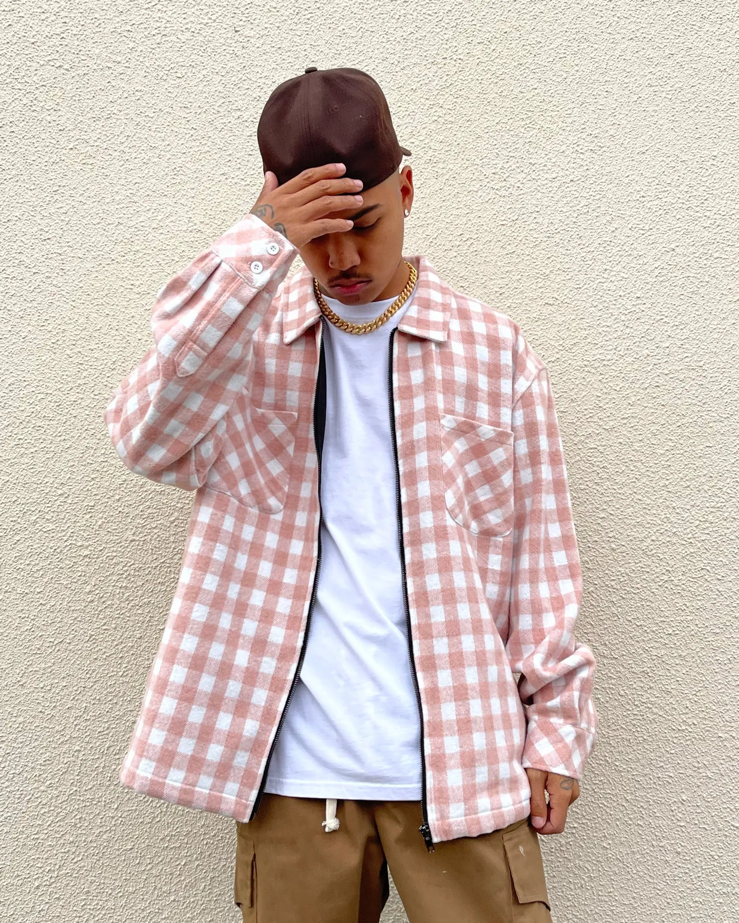 XXIII Vitus Zip Up Flannel Shacket Twilight