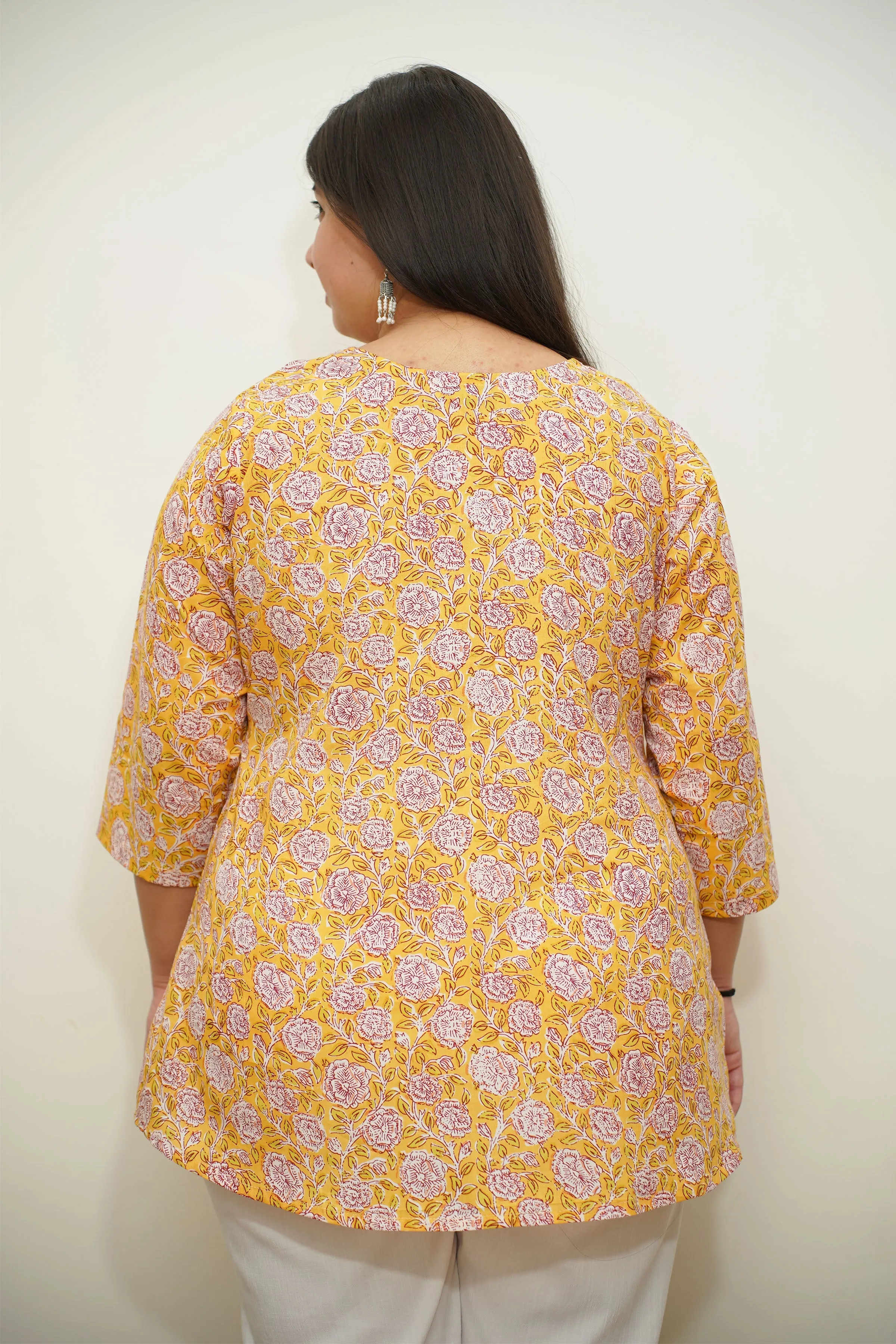 Yellow Bagh Printed Cotton Kurta