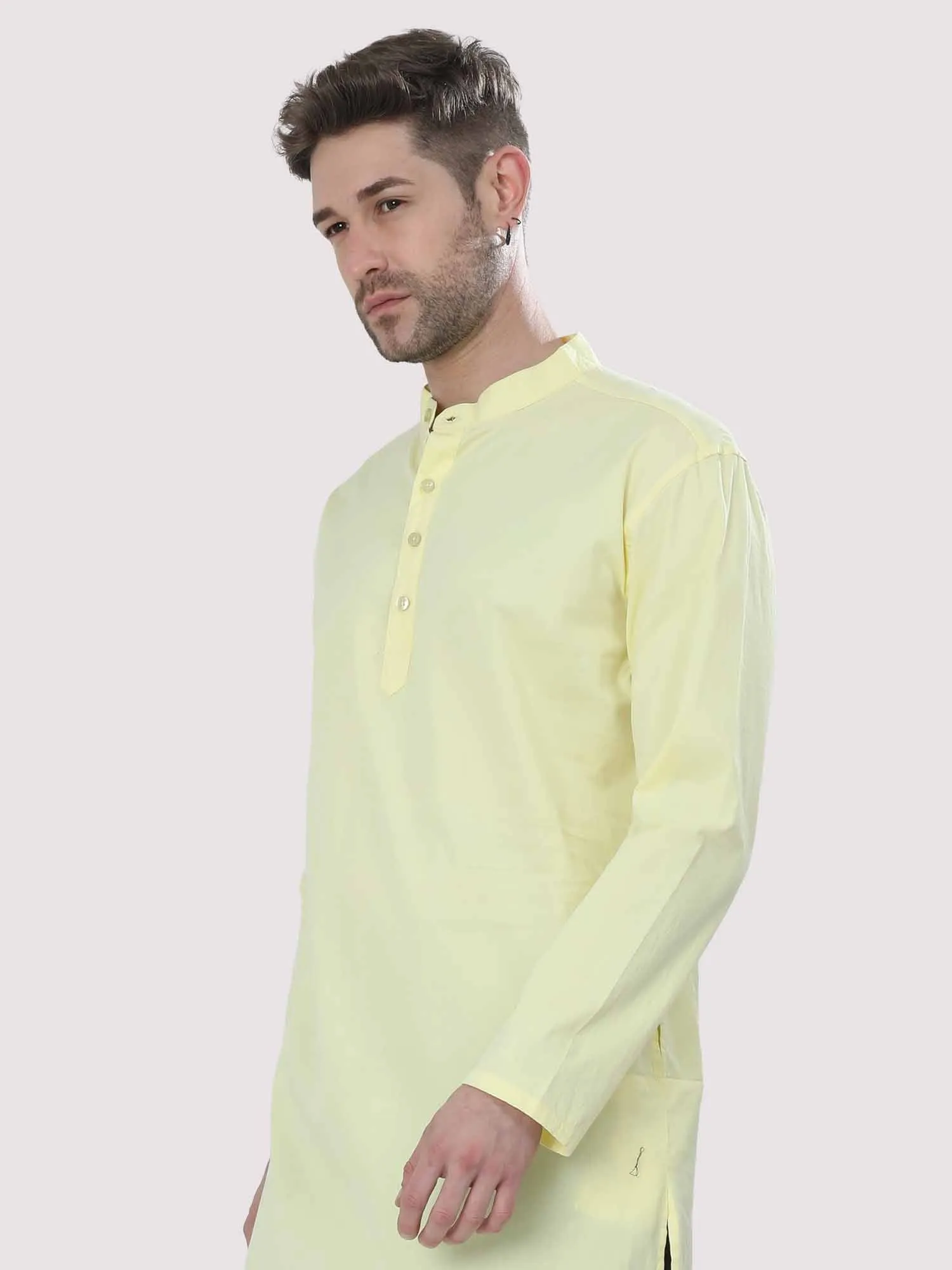 Yellow Solid Kurta