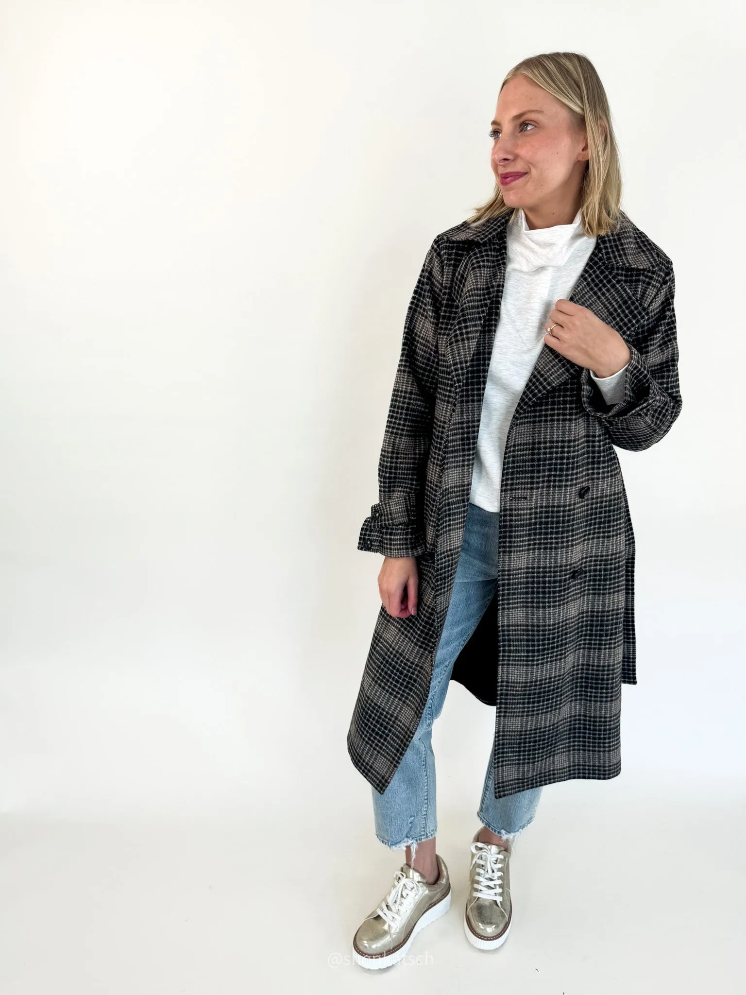 [Z SUPPLY] Jackie Plaid Trench