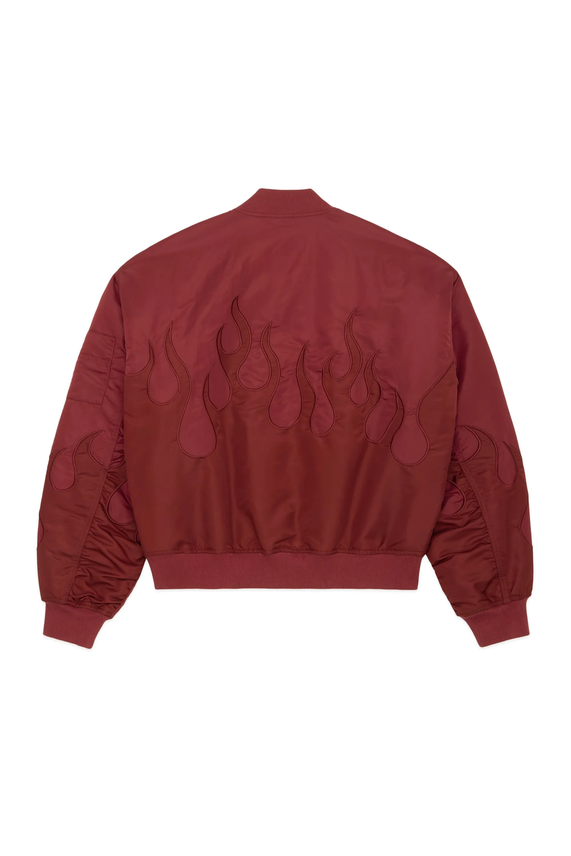 Zip Flames Bomber Jacket